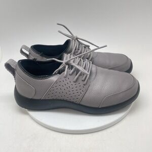 Snibbs Shoes Mens 9 Spacecloud Premium Leather Gray Work Lace Up Sneakers